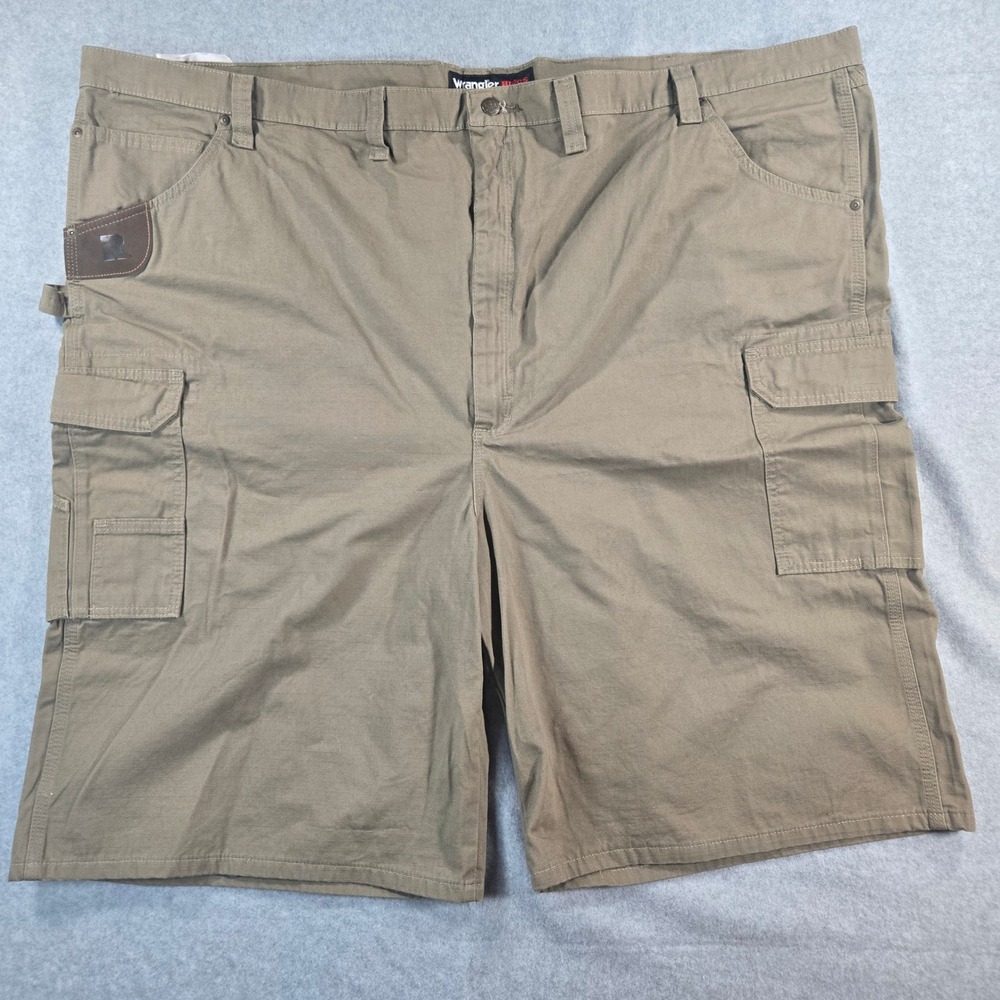 Wrangler RIGGS Workwear Ranger Cargo Shorts Mens 58 Brown Relaxed Fit 103W360BR